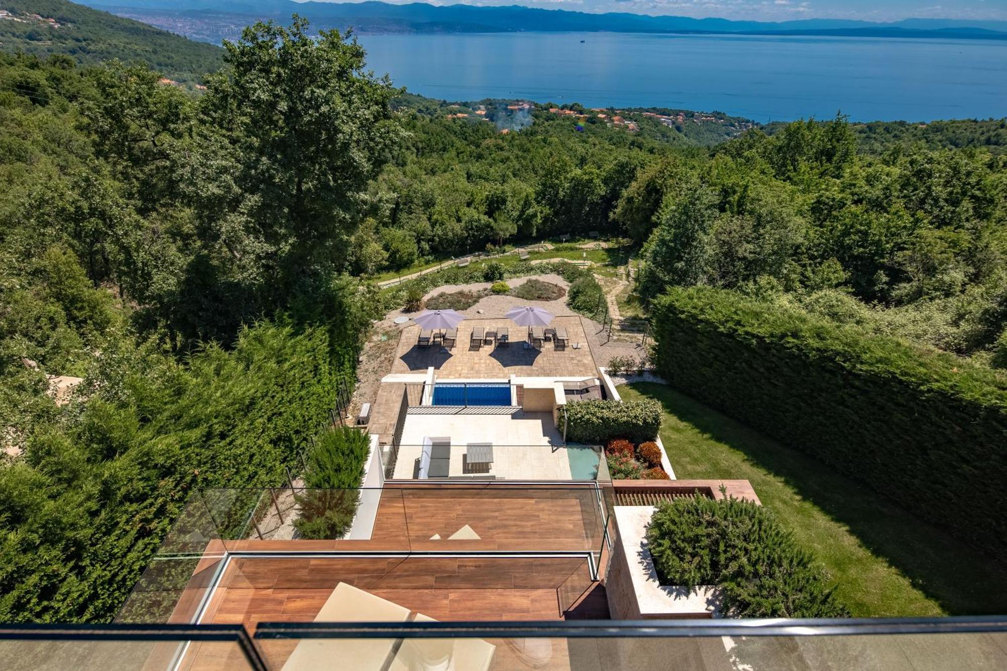 Altavista - Seaview & Relax With Heated Pool & Minigolf Vilă Opatija